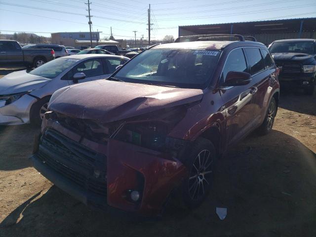 Image 1 of 2017 TOYOTA HIGHLANDER SE 2017 with VIN 5TDJZRFH2HS442184