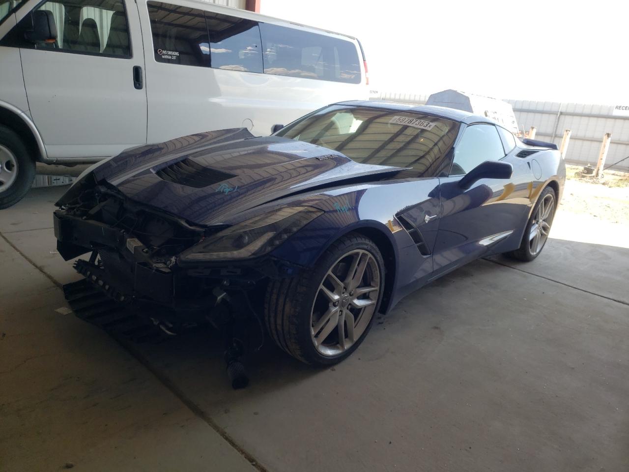 Image 1 of 2017 CHEVROLET CORVETTE STINGRAY Z51 1LT 2017 with VIN 1G1YG2D77H5111492