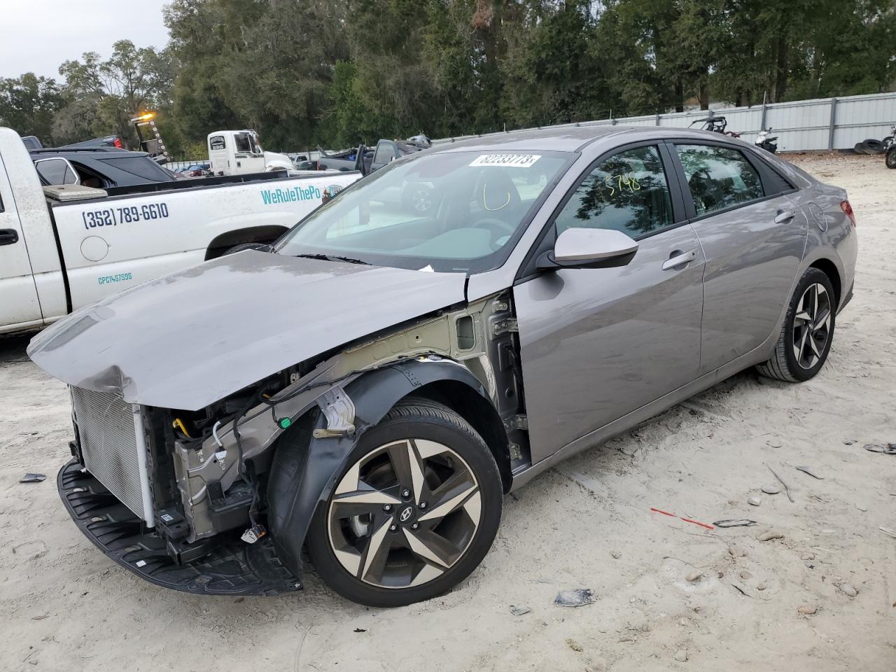Image 1 of 2023 HYUNDAI ELANTRA SEL 2023 with VIN KMHLS4AG2PU548302