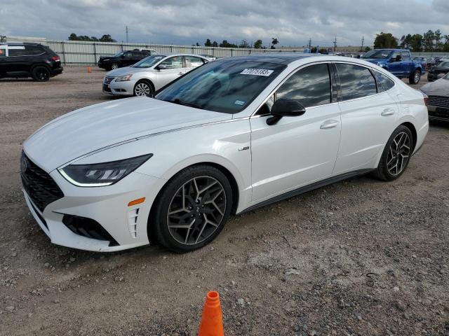 Image 1 of 2021 HYUNDAI SONATA N LINE 2021 with VIN 5NPEK4JCXMH126682