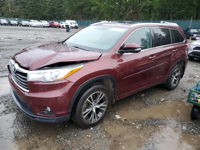 Изображение 1 2016 TOYOTA HIGHLANDER XLE 2016 с VIN 5TDJKRFH4GS280481