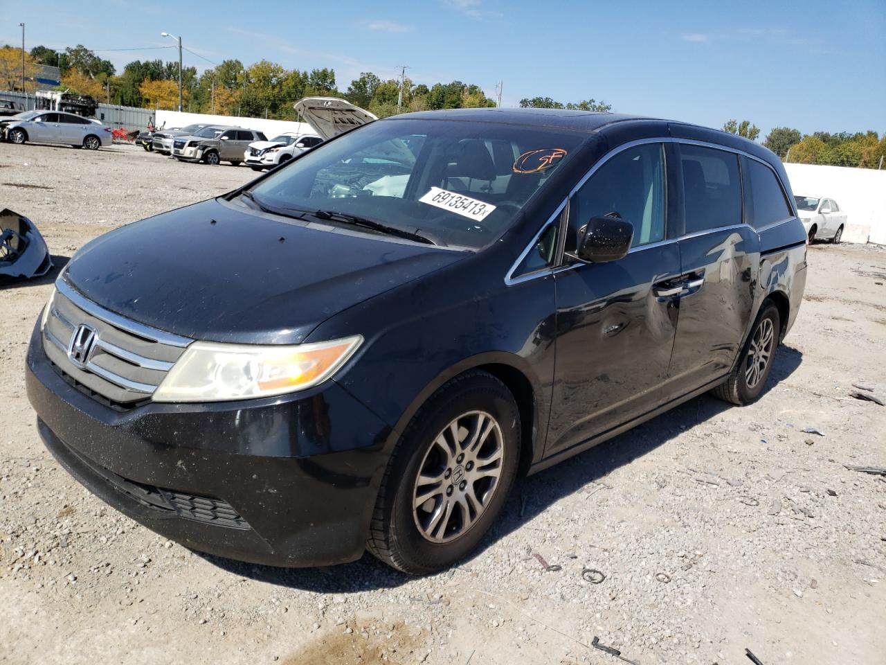 Image 1 of 2012 HONDA ODYSSEY EXL 2012 with VIN 5FNRL5H64CB086844