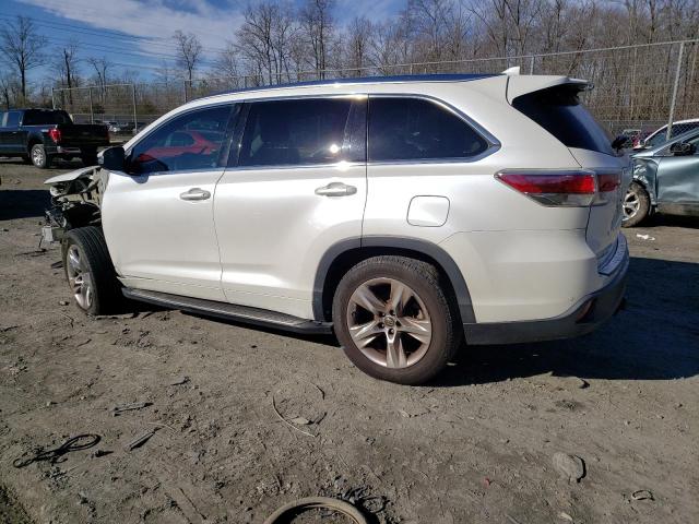 Изображение 2 2016 TOYOTA HIGHLANDER LIMITED 2016 с VIN 5TDYKRFH6GS142276