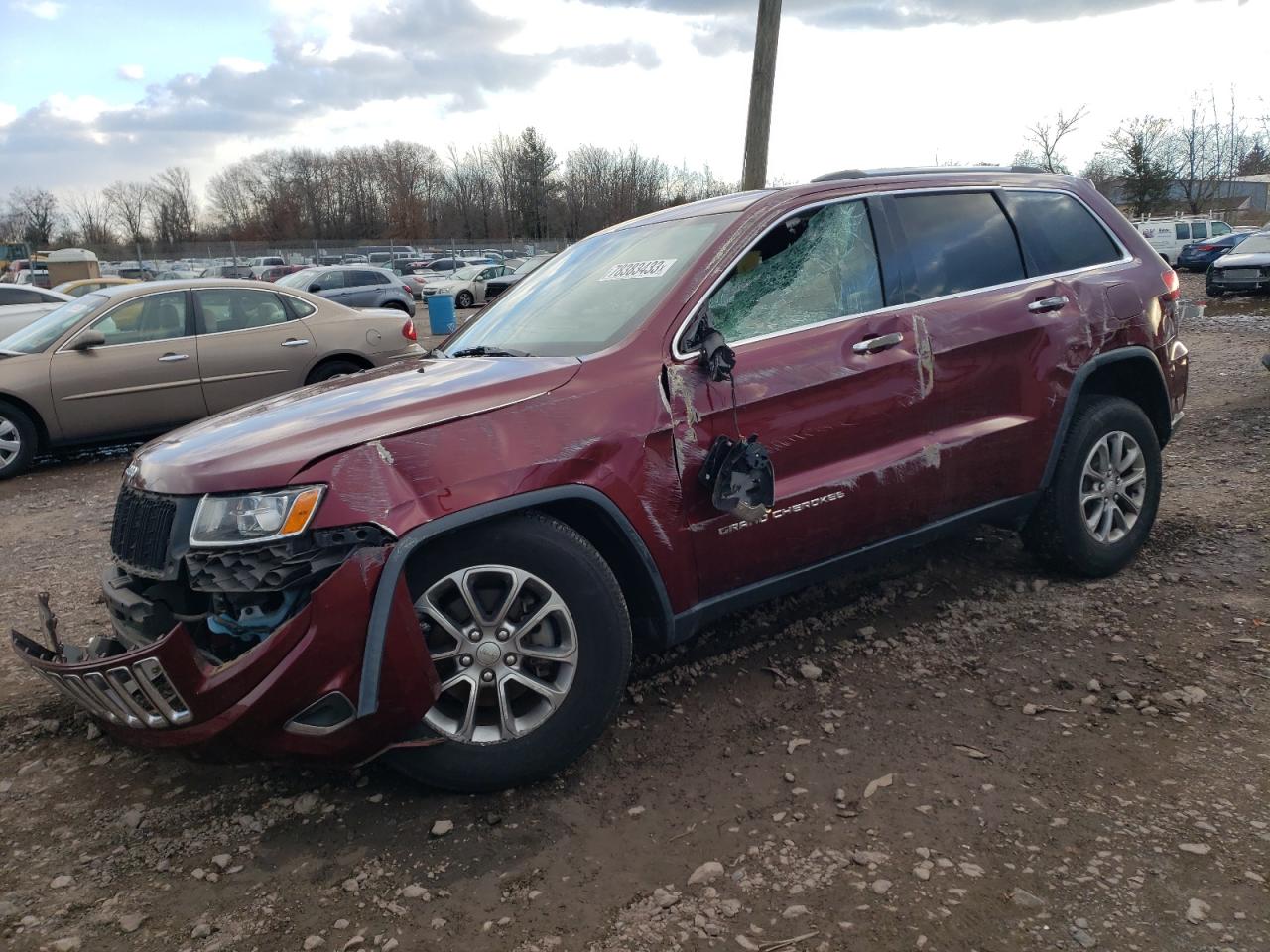 Image 1 of 2016 JEEP GRAND CHEROKEE LIMITED 2016 with VIN 1C4RJEBG4GC369156