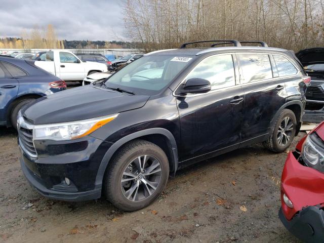 Image 1 of 2016 TOYOTA HIGHLANDER XLE 2016 with VIN 5TDJKRFH8GS287000