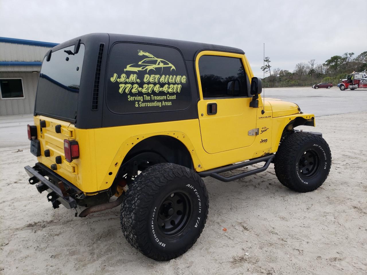 Image 3 of 2000 JEEP WRANGLER / TJ SPORT 2000 with VIN 1J4FA49SXYP768990