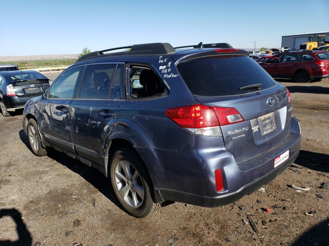 Image 2 of 2014 SUBARU OUTBACK 2.5I PREMIUM 2014 with VIN 4S4BRCCC3E3216528