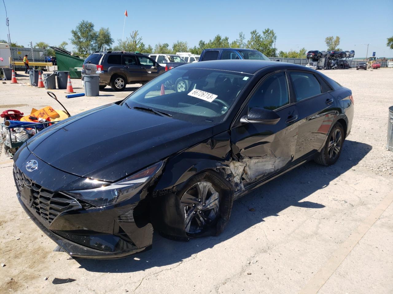 Image 1 of 2023 HYUNDAI ELANTRA SEL 2023 with VIN KMHLM4AG2PU554532