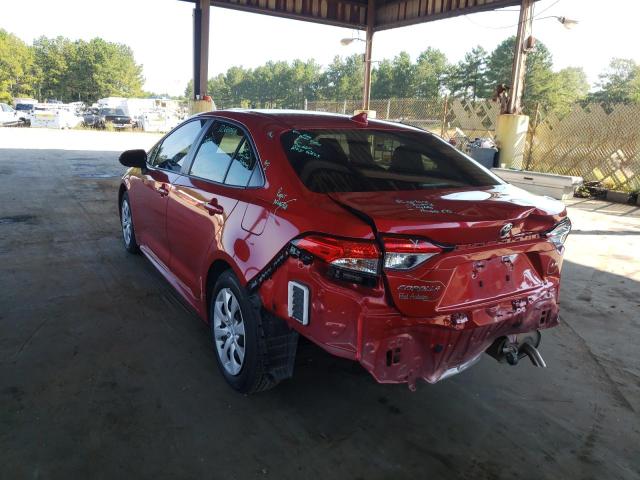 Image 3 of 2021 TOYOTA COROLLA LE 2021 with VIN JTDEPMAE5MJ175380