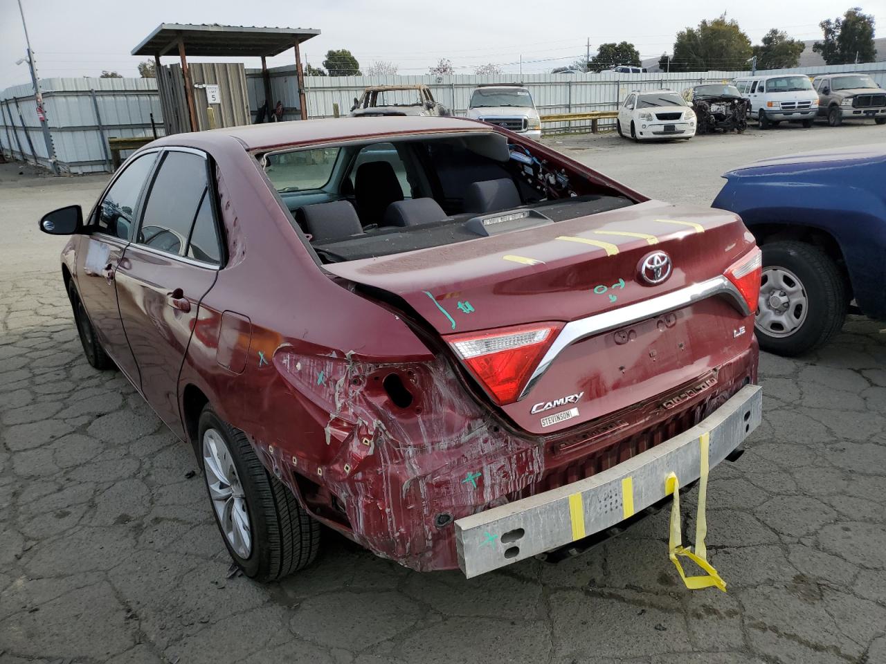Image 2 of 2017 TOYOTA CAMRY LE 2017 with VIN 4T1BF1FK4HU616578