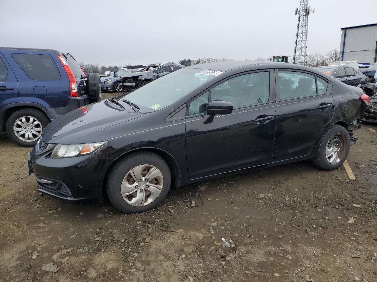 Image 1 of 2014 HONDA CIVIC LX 2014 with VIN 19XFB2F54EE252352