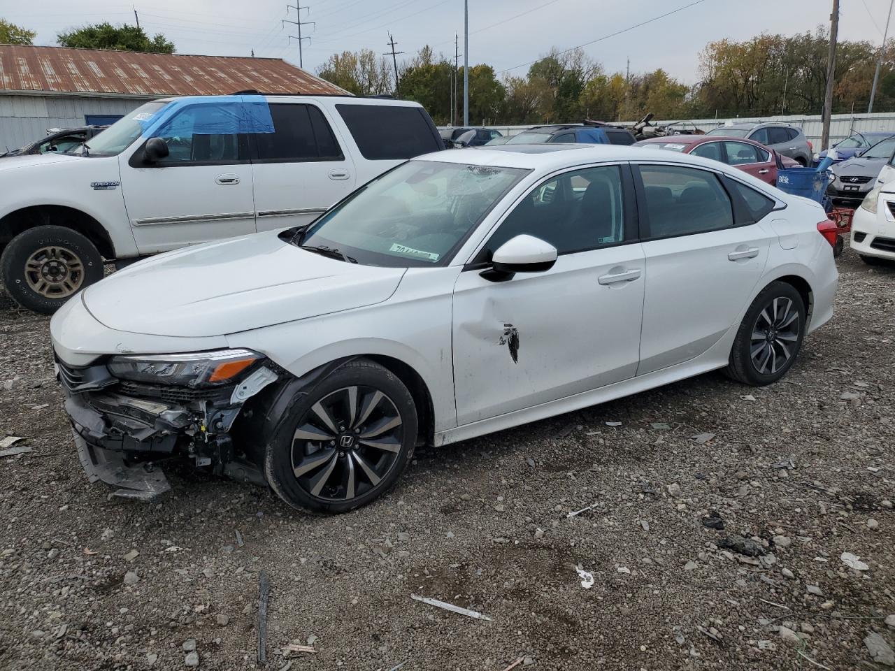 Image 1 of 2022 HONDA CIVIC EX 2022 with VIN JHMFE1F78NX004607