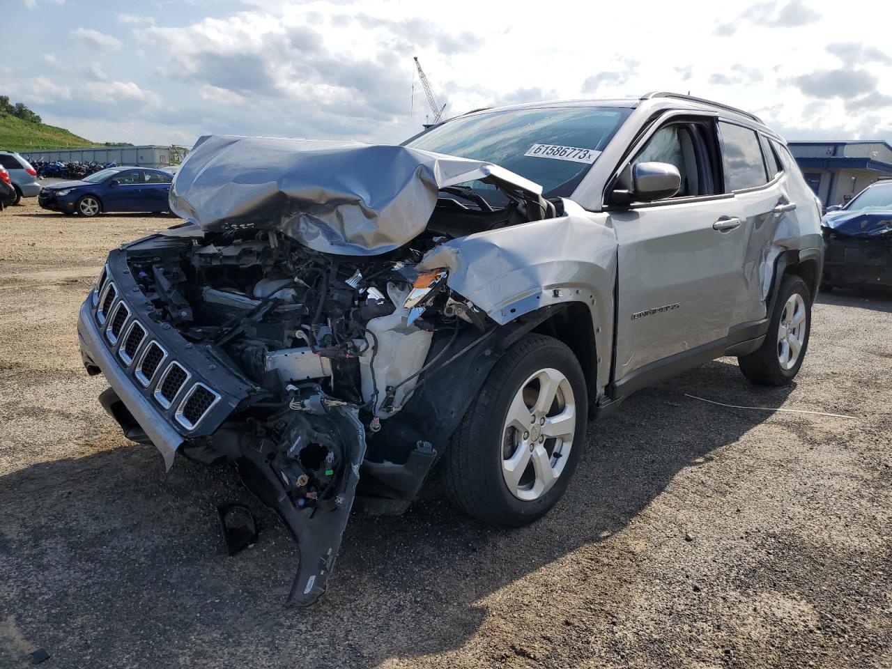 Image 1 of 2018 JEEP COMPASS LATITUDE 2018 with VIN 3C4NJDBBXJT342276