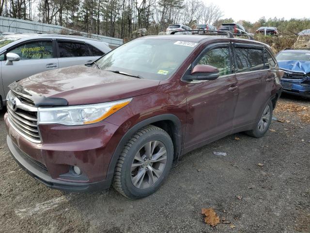 Image 1 of 2014 TOYOTA HIGHLANDER LE 2014 with VIN 5TDBKRFH1ES041195