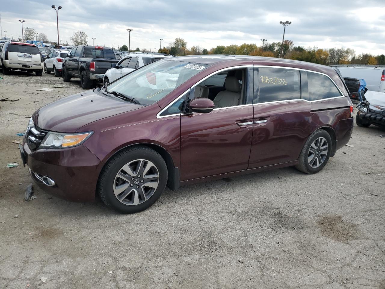 Изображение 1 2015 HONDA ODYSSEY TOURING 2015 с VIN 5FNRL5H90FB095958