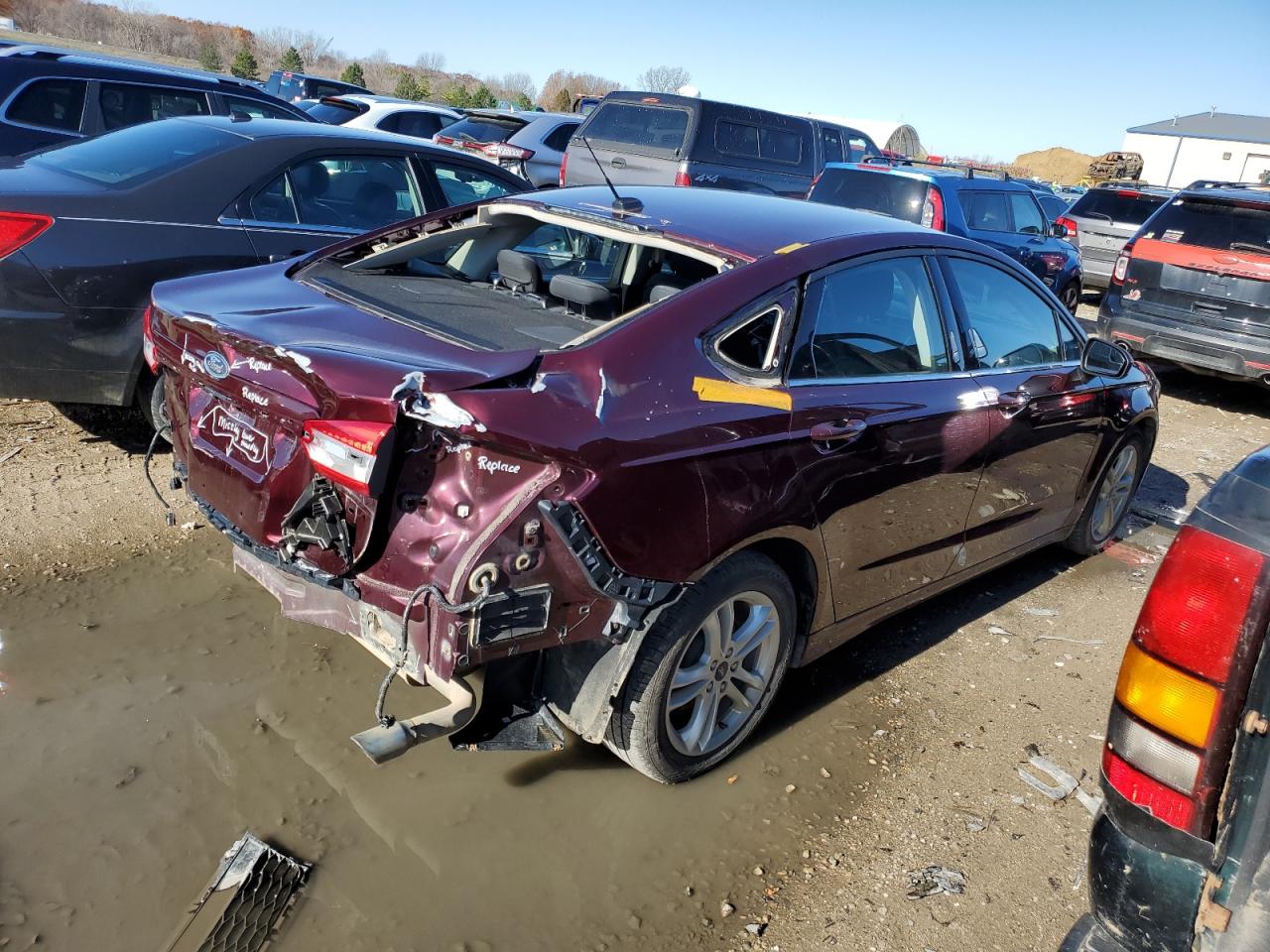 Obraz 3 z 2018 FORD FUSION SE 2018 z VIN 3FA6P0HD5JR280647