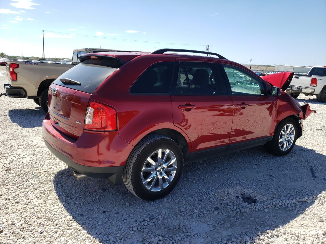 Image 3 of 2014 FORD EDGE SEL 2014 with VIN 2FMDK3JC7EBB00331