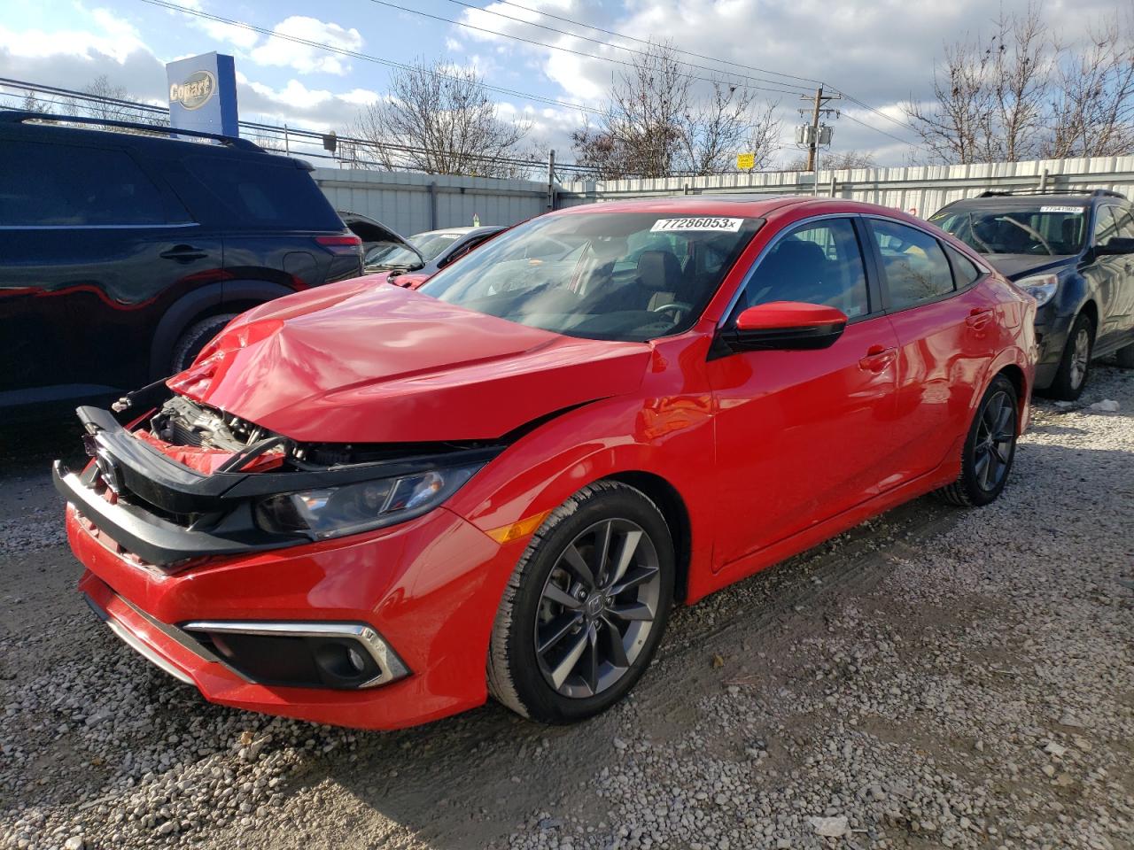 Image 1 of 2021 HONDA CIVIC EX 2021 with VIN 2HGFC1F39MH703396