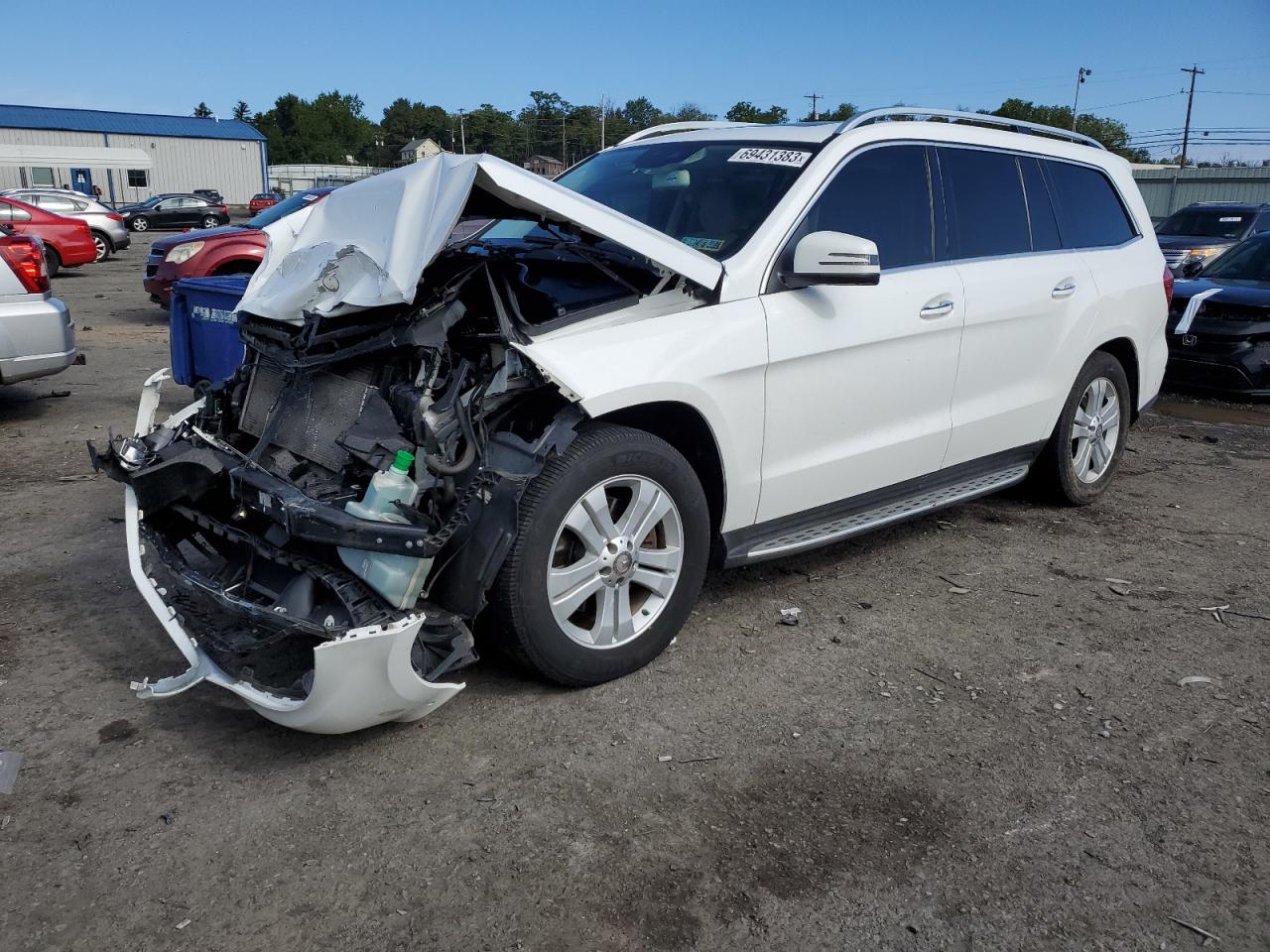 Image 1 of 2017 MERCEDES-BENZ GLS 450 4MATIC 2017 with VIN 4JGDF6EE9HA779360