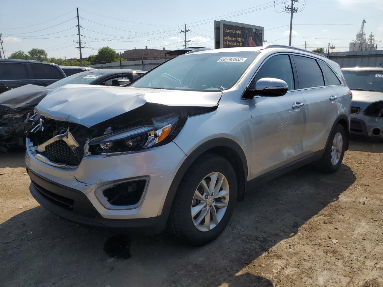 Image 1 of 2018 KIA SORENTO LX 2018 with VIN 5XYPG4A37JG416133