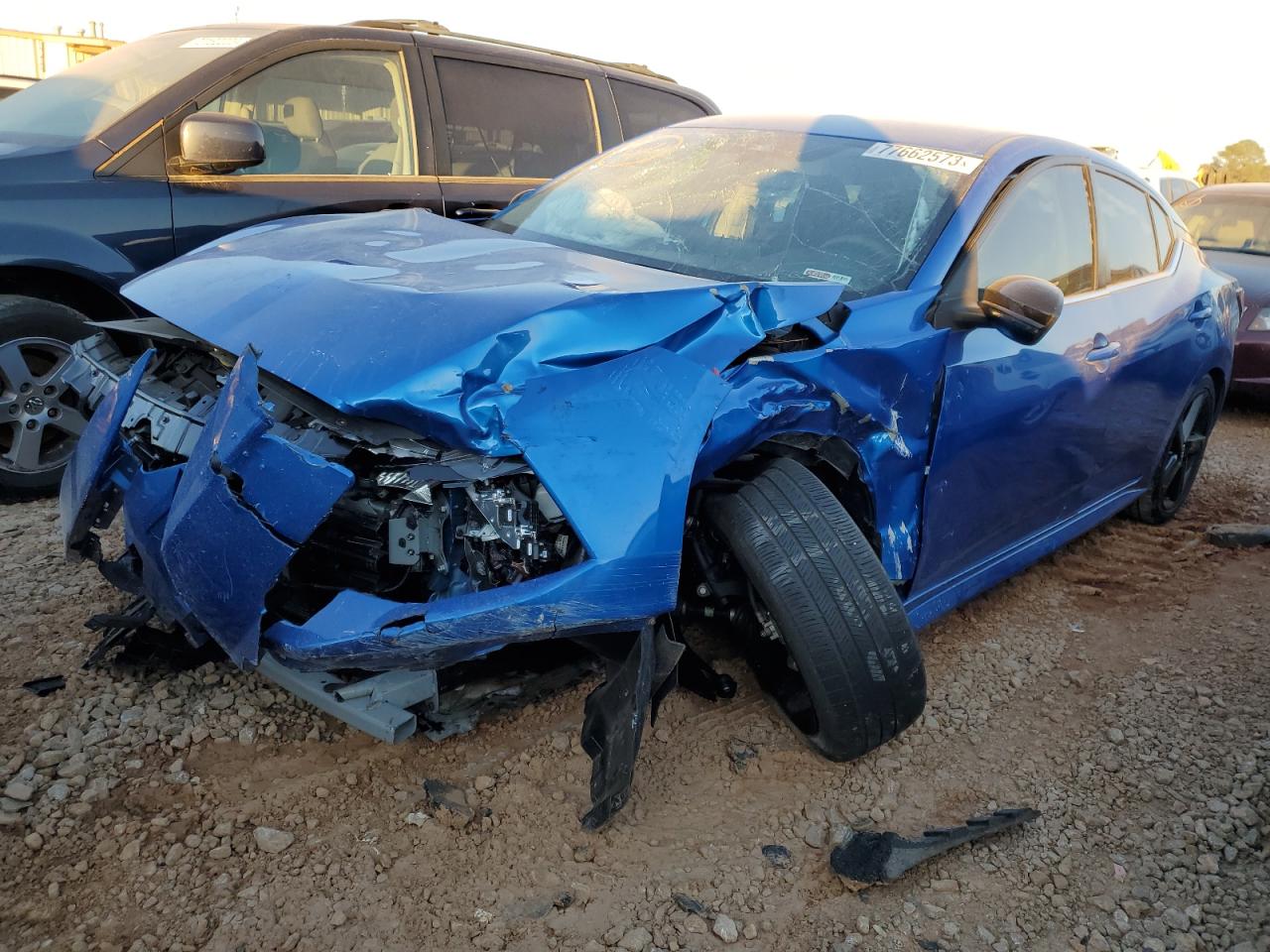 Image 1 of 2022 NISSAN SENTRA SR 2022 with VIN 3N1AB8DV7NY255554