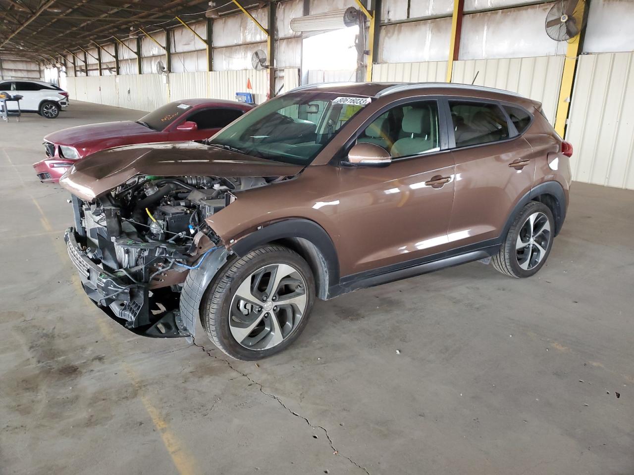 Image 1 of 2016 HYUNDAI TUCSON LIMITED 2016 with VIN KM8J33A22GU180447