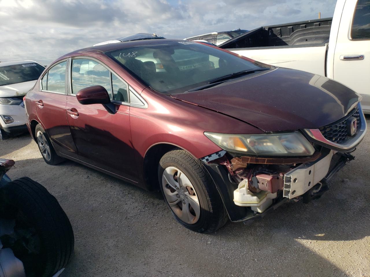 Obraz 1 z 2015 HONDA CIVIC LX 2015 z VIN 19XFB2F57FE119134