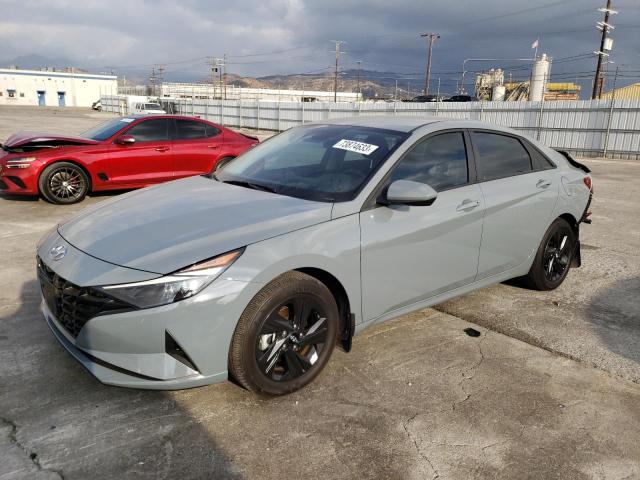 Image 1 of 2023 HYUNDAI ELANTRA BLUE 2023 with VIN KMHLM4AJ9PU039216