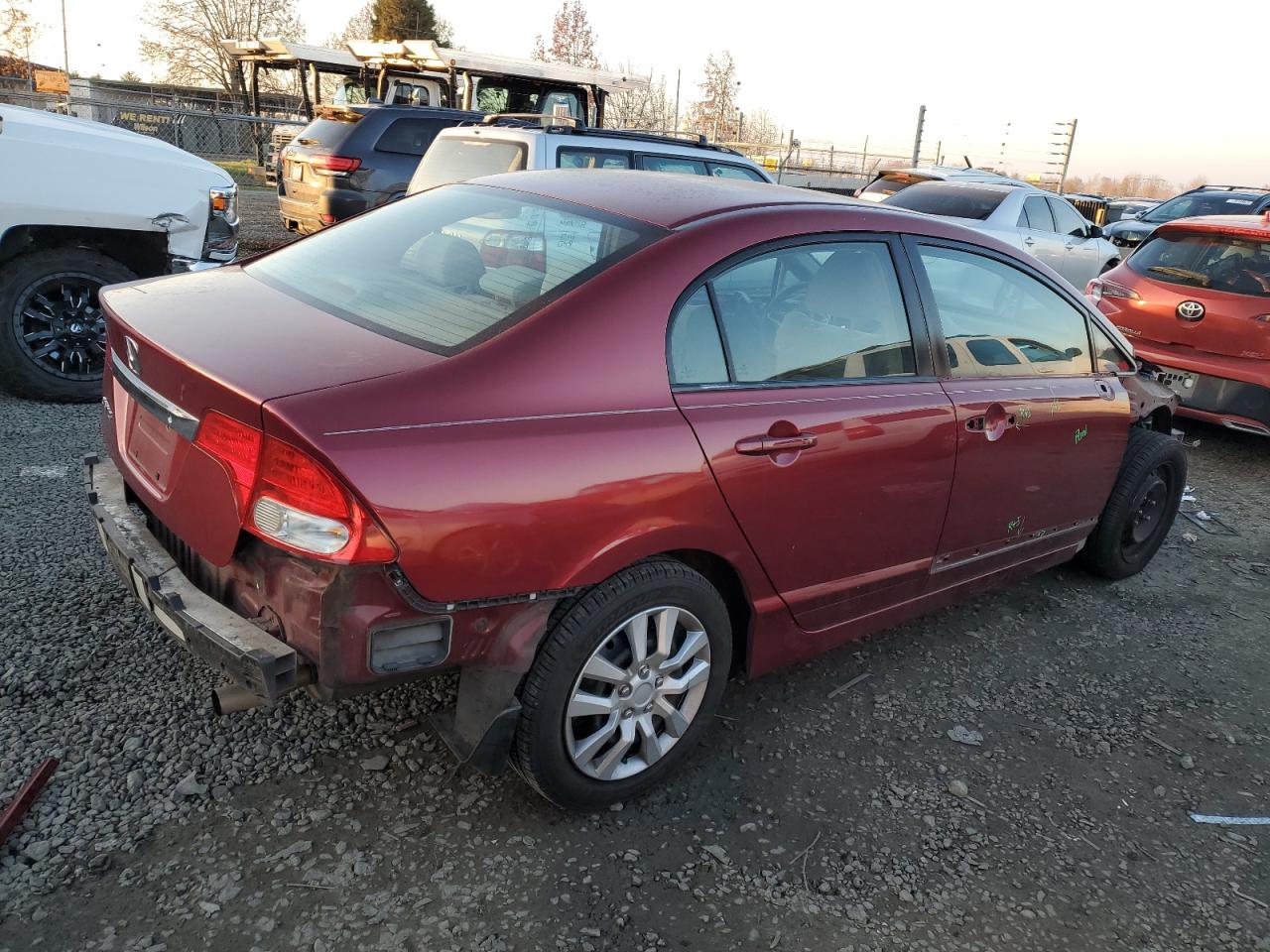 Image 3 of 2011 HONDA CIVIC LX 2011 with VIN 2HGFA1F58BH520723