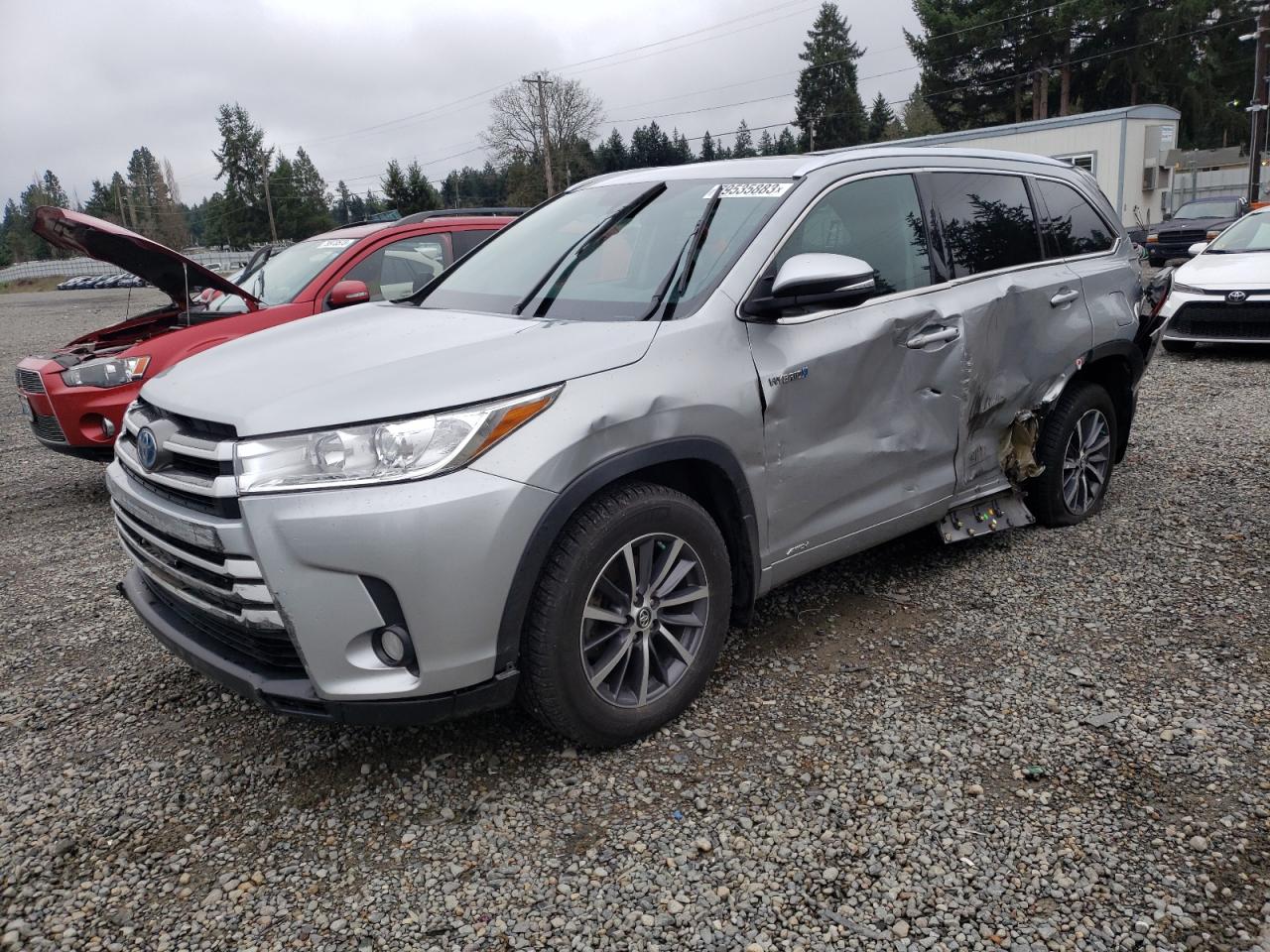 Image 1 of 2017 TOYOTA HIGHLANDER HYBRID 2017 with VIN 5TDJGRFH2HS029123