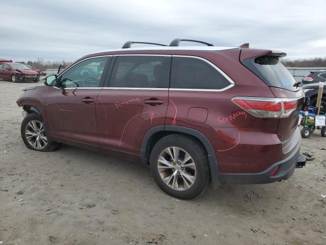Obraz 2 z 2014 TOYOTA HIGHLANDER XLE 2014 z VIN 5TDJKRFH4ES012236
