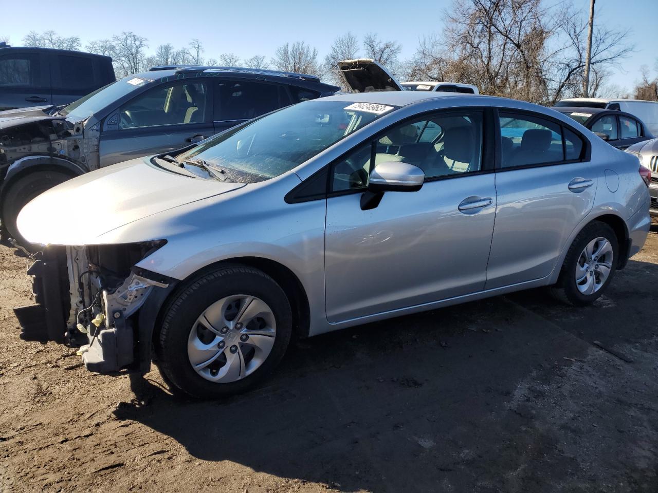 Obraz 1 z 2014 HONDA CIVIC LX 2014 z VIN 19XFB2F51EE063741