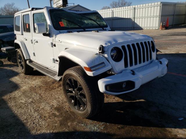 Image 1 of 2021 JEEP WRANGLER UNLIMITED SAHARA 2021 with VIN 1C4HJXEN9MW845378