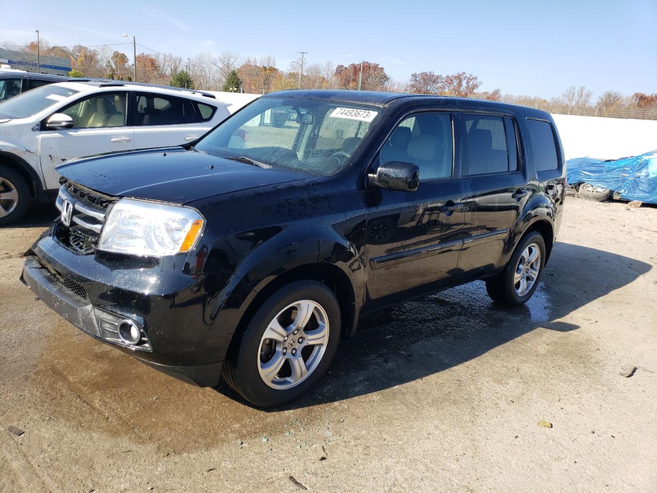Image 1 of 2013 HONDA PILOT EXL 2013 with VIN 5FNYF4H55DB078760