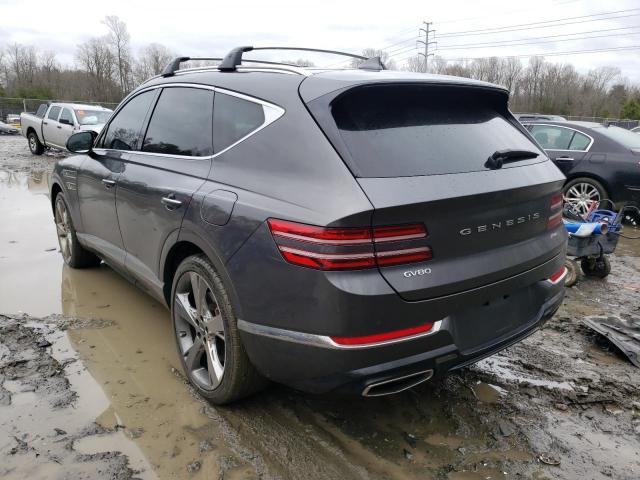 Image 2 of 2022 GENESIS GV80 BASE 2022 with VIN KMUHBDSB6NU092408