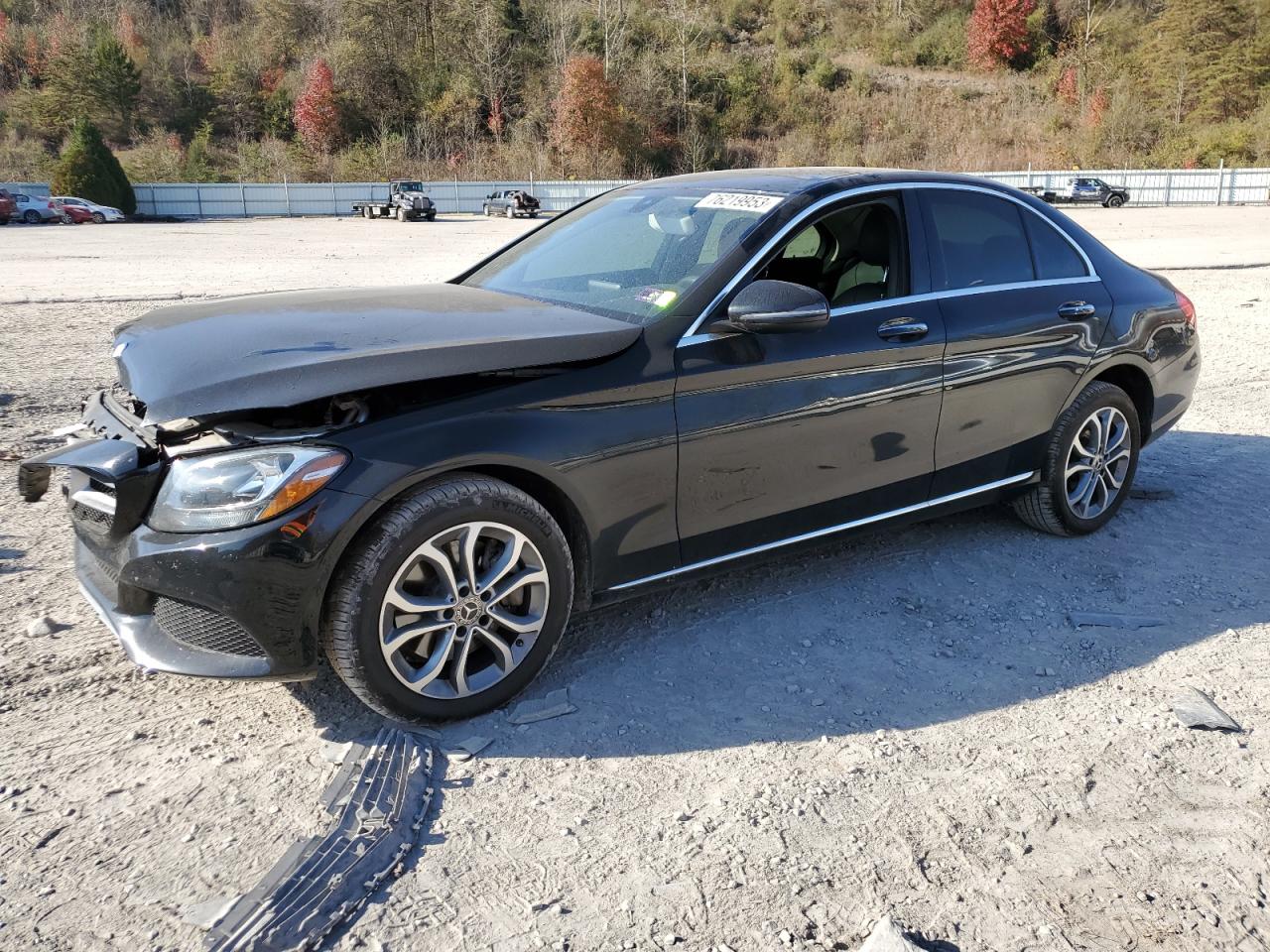 Image 1 of 2017 MERCEDES-BENZ C 300 4MATIC 2017 with VIN 55SWF4KB2HU215566