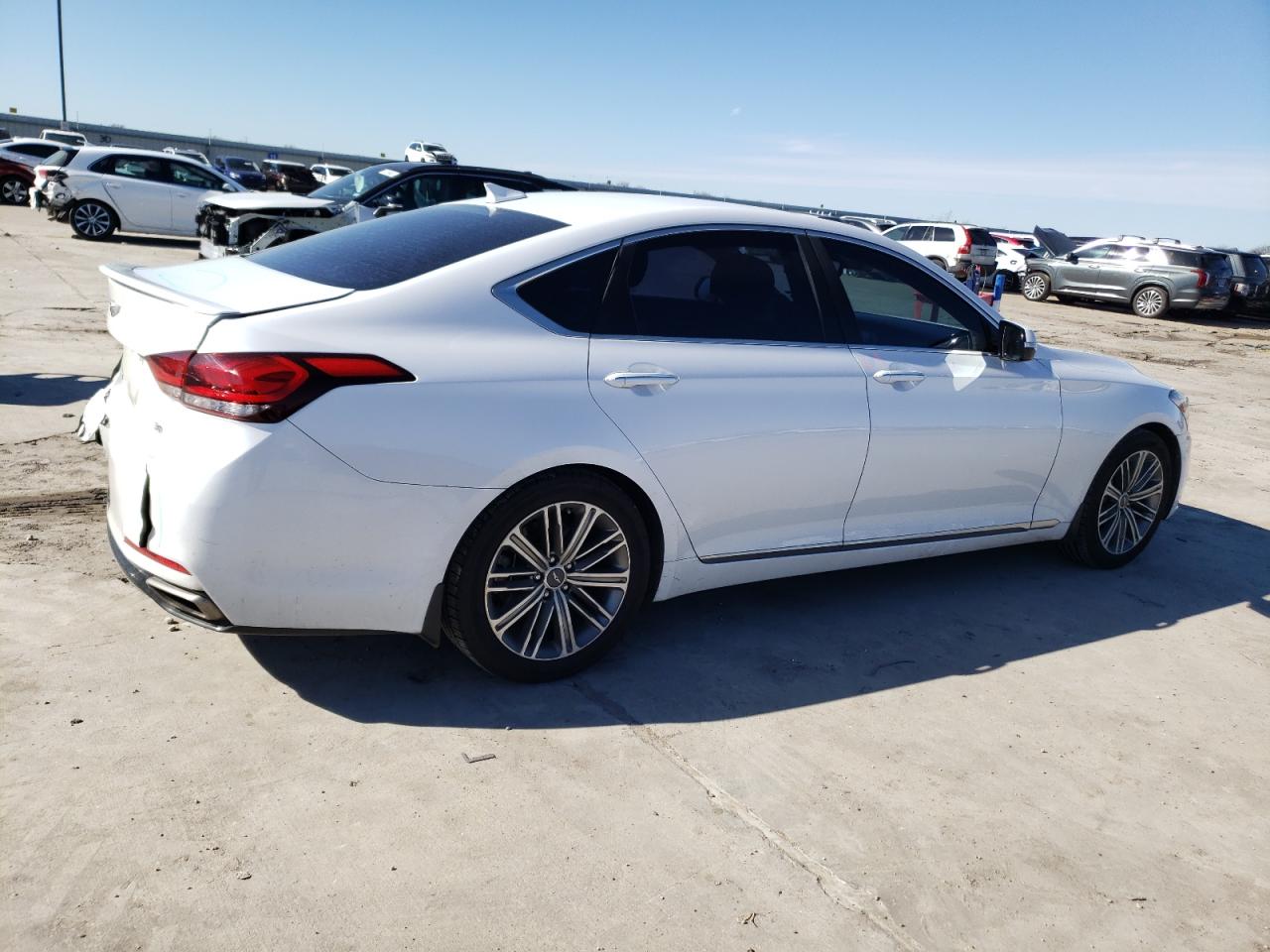 Image 3 of 2018 GENESIS G80 BASE 2018 with VIN KMHGN4JE4JU262885