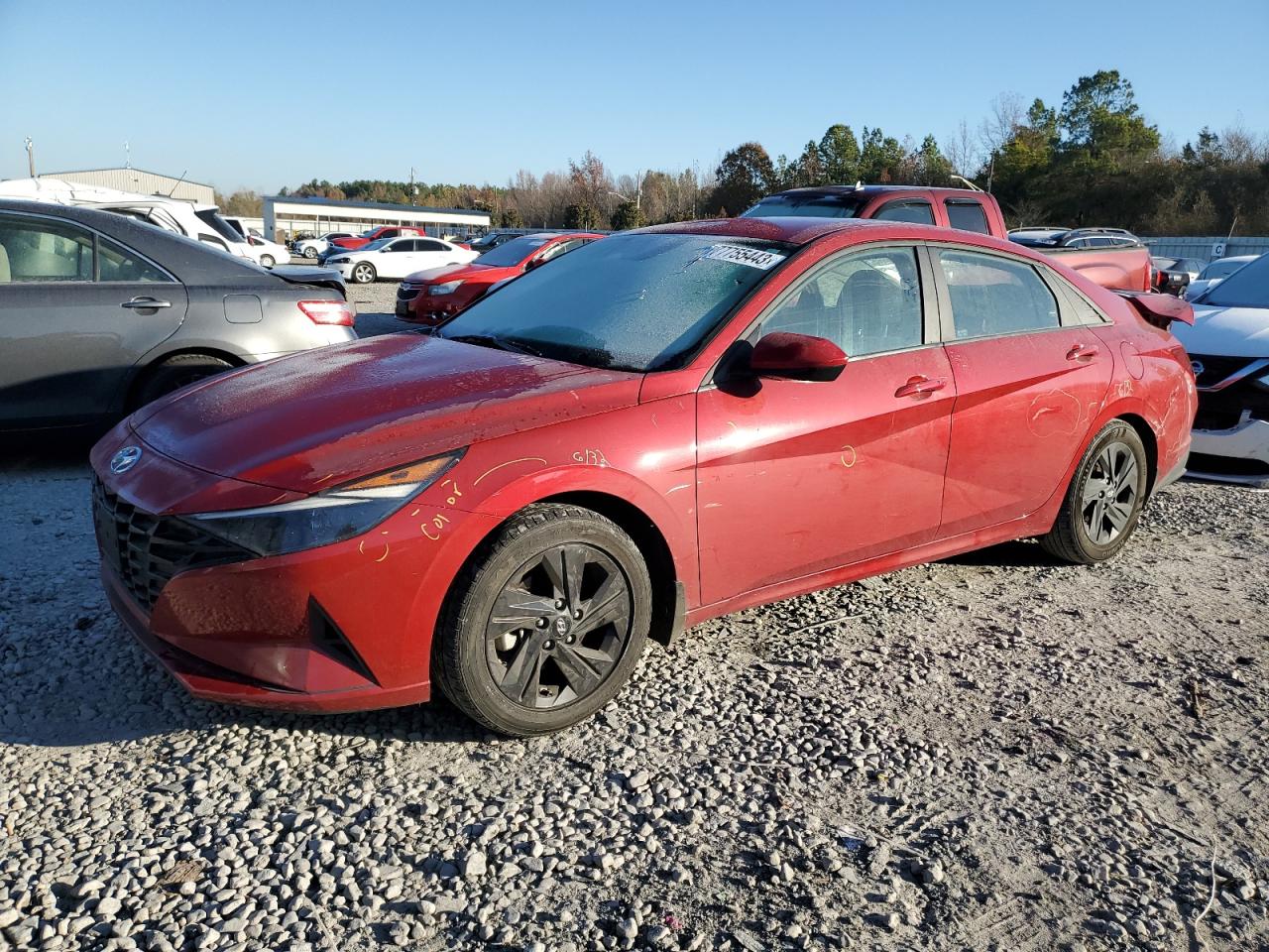 Image 1 of 2022 HYUNDAI ELANTRA SEL 2022 with VIN KMHLM4AG6NU352399