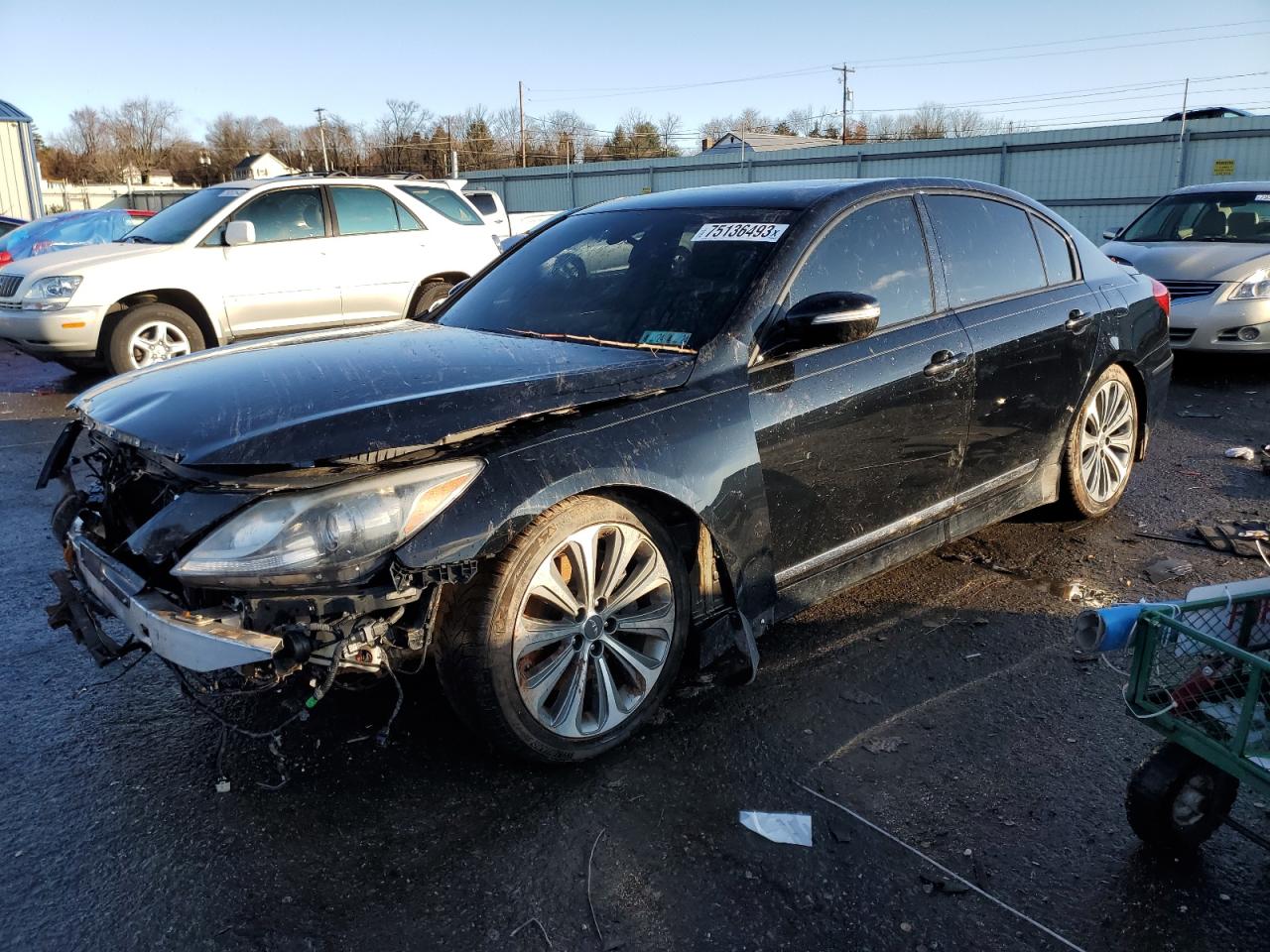 Image 1 of 2014 HYUNDAI GENESIS 5.0L 2014 with VIN KMHGC4DH6EU262422