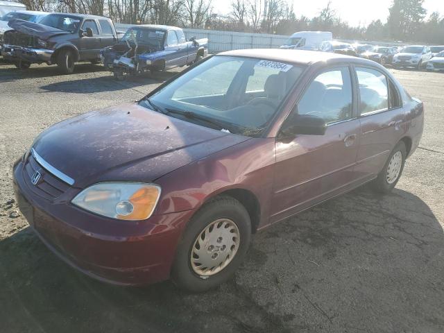 Image 1 of 2002 HONDA CIVIC LX 2002 with VIN JHMES16582S005591