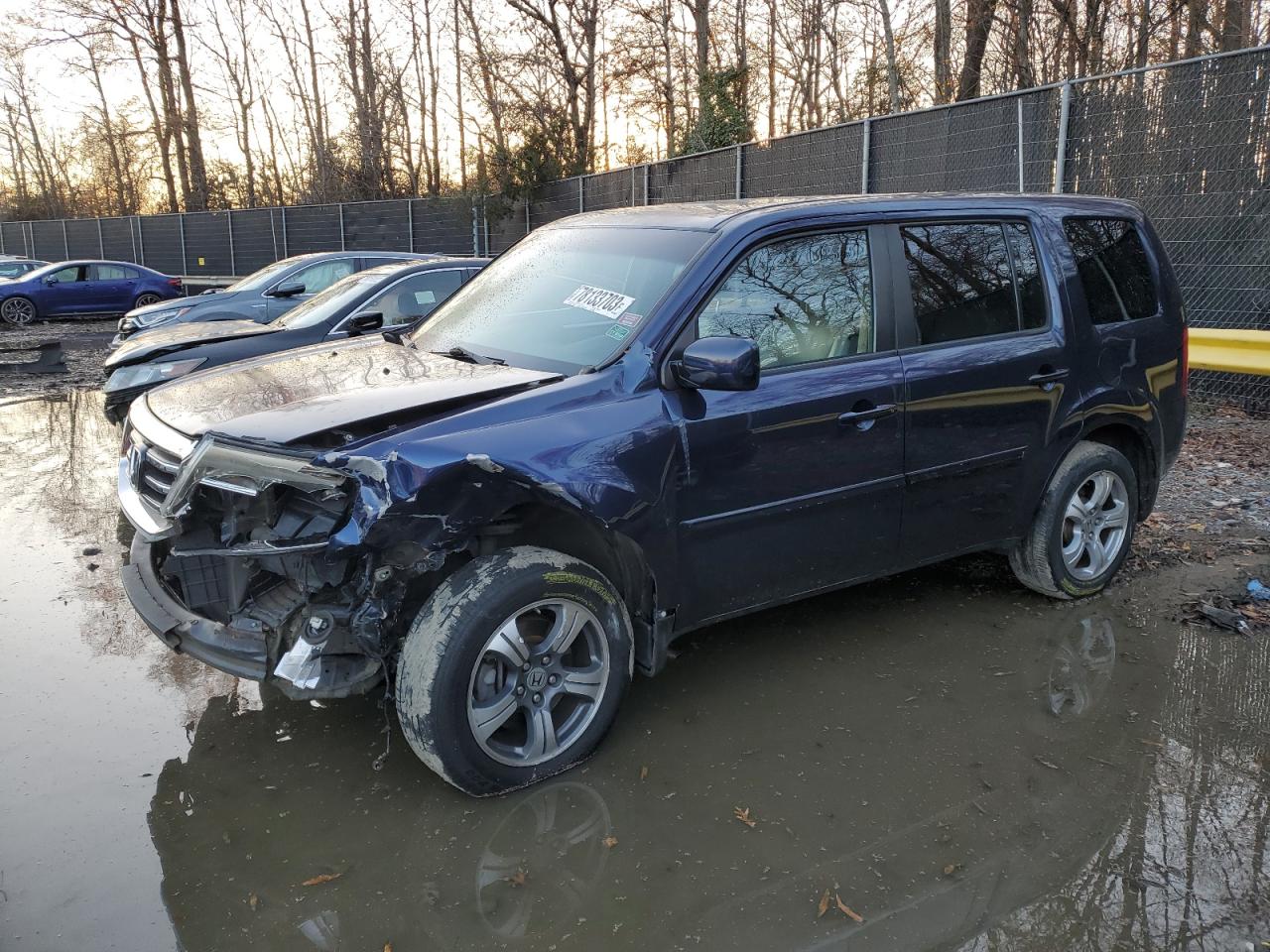 Image 1 of 2013 HONDA PILOT EX 2013 with VIN 5FNYF3H42DB039352