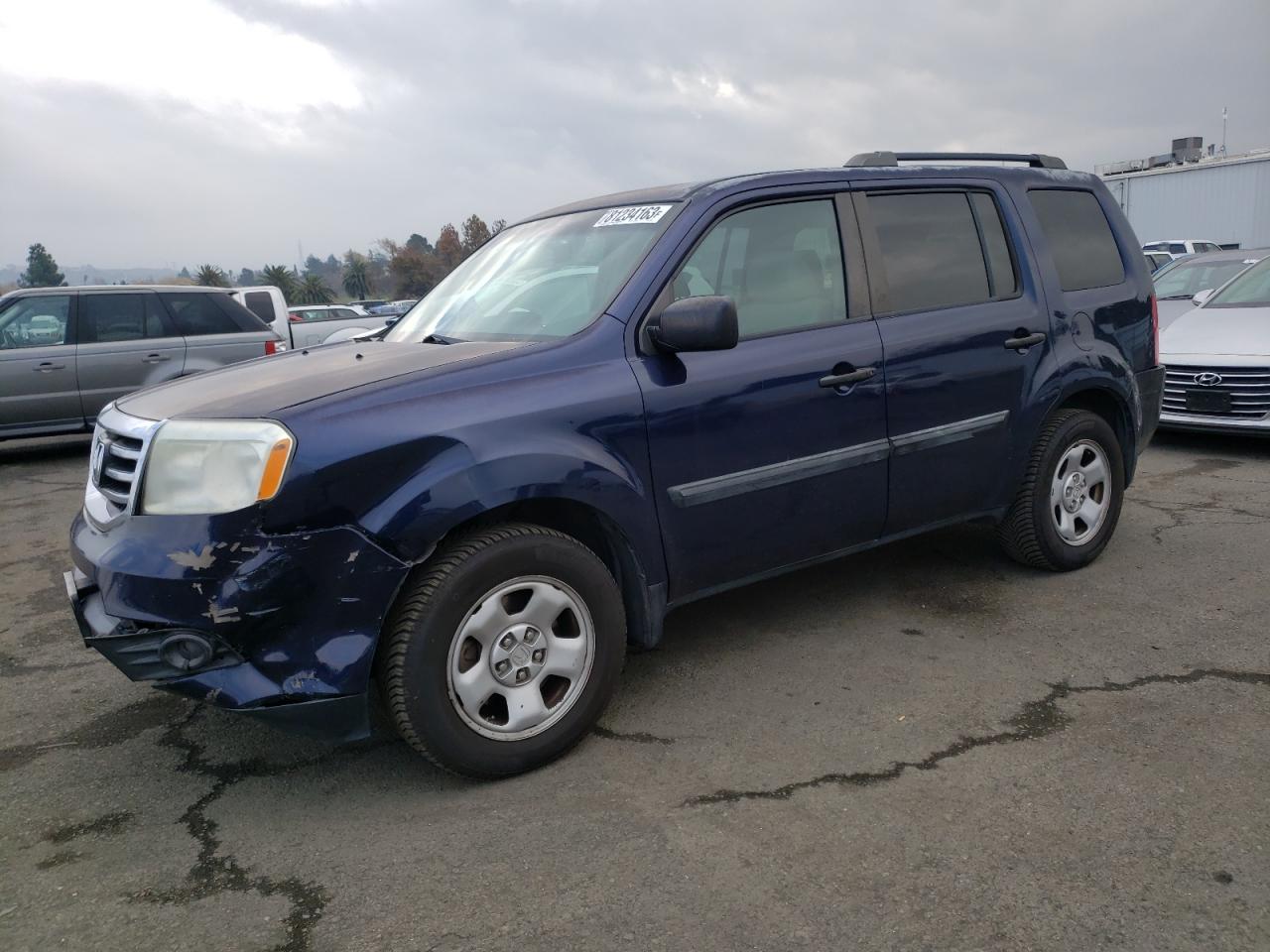 Изображение 1 2014 HONDA PILOT LX 2014 с VIN 5FNYF4H26EB015044