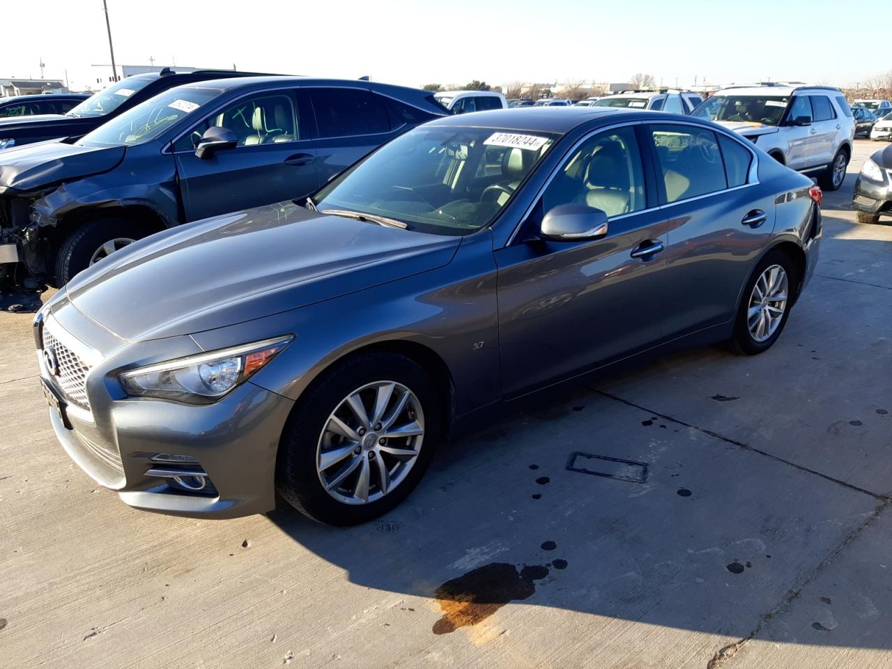 Image 1 of 2015 INFINITI Q50 BASE 2015 with VIN JN1BV7AR4FM412216