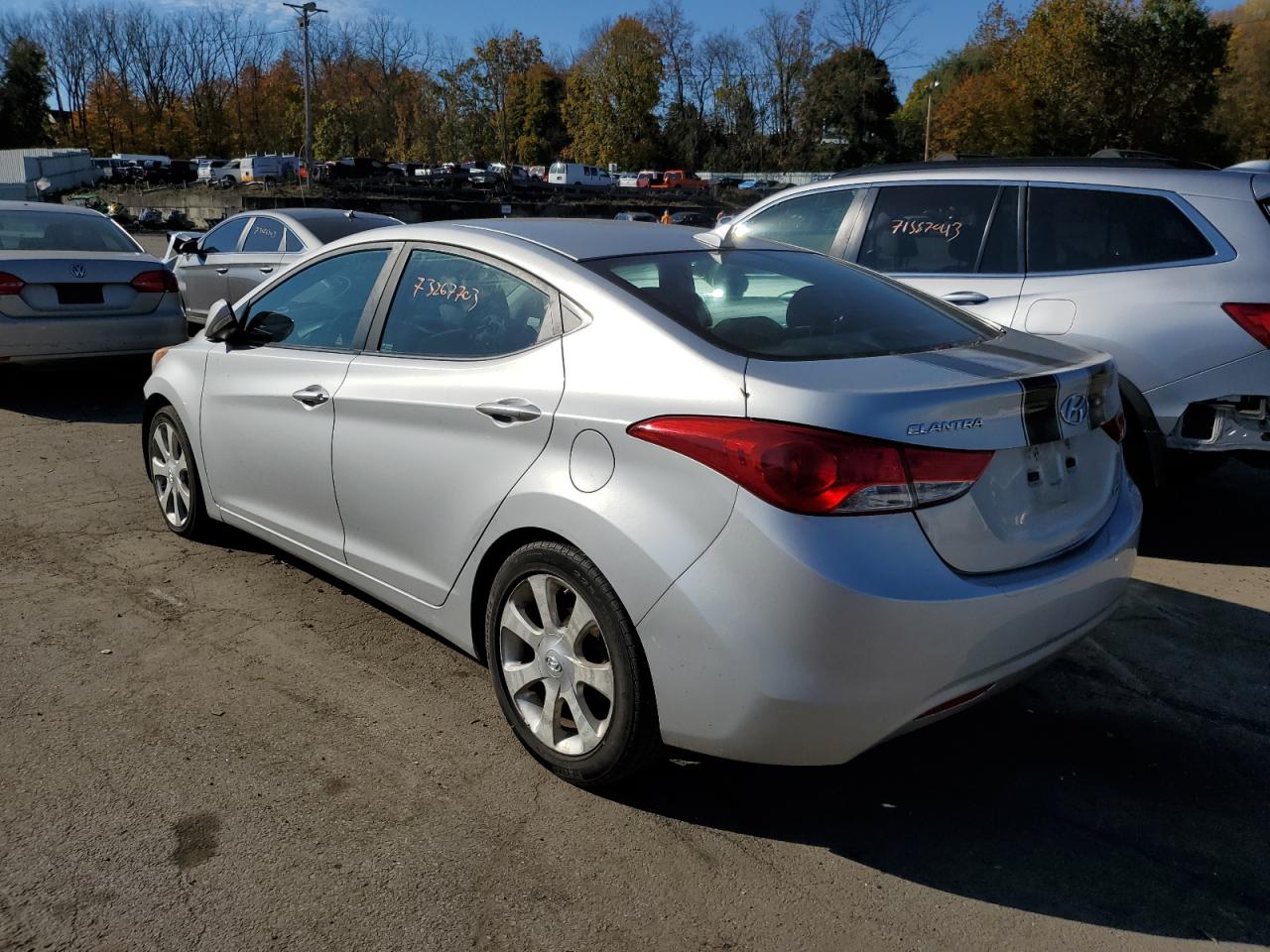 Image 2 of 2012 HYUNDAI ELANTRA GLS 2012 with VIN KMHDH4AE5CU317972