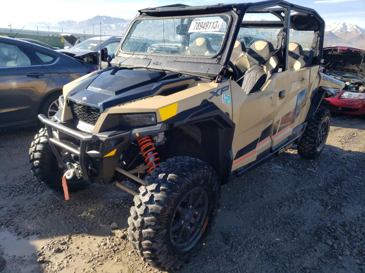 Image 2 of 2021 POLARIS GENERAL XP 4 1000 DELUXE RIDE COMMAND 2021 with VIN 3NSGMJ995MH655257