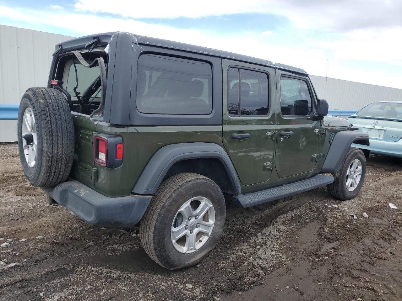 Image 3 of 2022 JEEP WRANGLER UNLIMITED SPORT 2022 with VIN 1C4HJXDM7NW246988