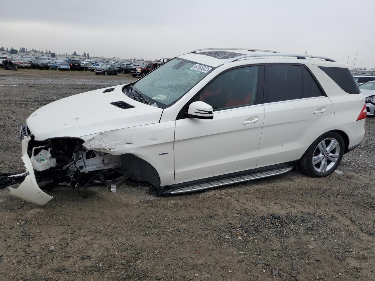 Image 1 of 2012 MERCEDES-BENZ ML 350 4MATIC 2012 with VIN 4JGDA5HB6CA035640