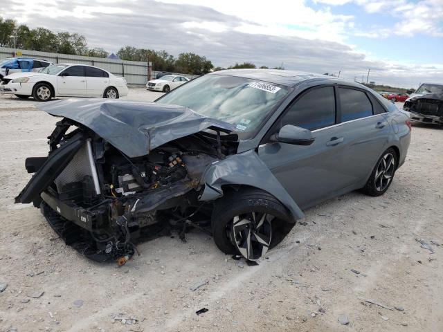 Image 1 of 2022 HYUNDAI ELANTRA LIMITED 2022 with VIN KMHLP4AG9NU345177