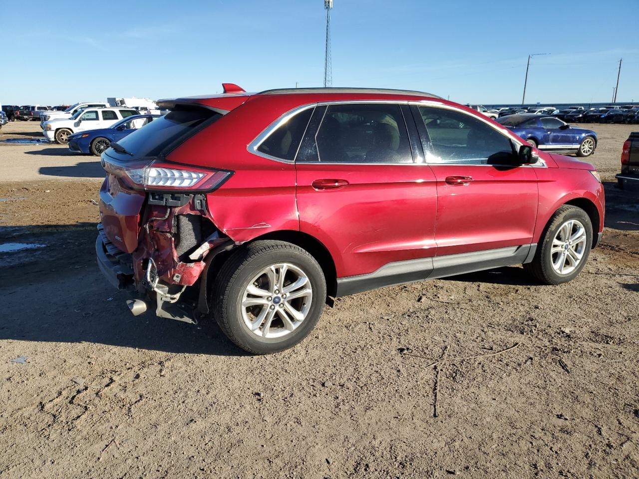 Image 3 of 2015 FORD EDGE SEL 2015 with VIN 2FMTK3J88FBC33298