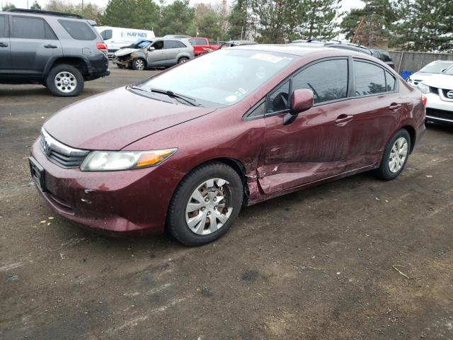 Image 1 of 2012 HONDA CIVIC LX 2012 with VIN 2HGFB2F51CH555429